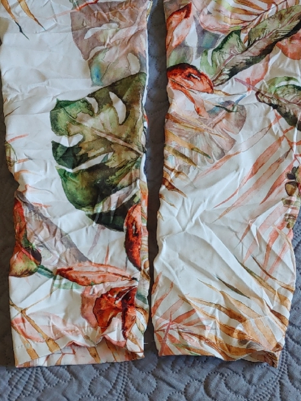 Etern Elle  Floral Print Pants - Orange, Green, White And Gold Sz SM - Picture 11 of 11